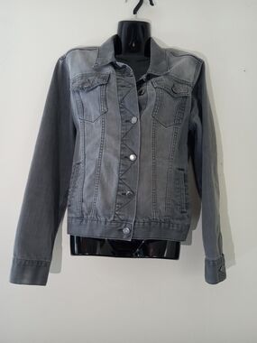 The Limited Gray Denim Trucker Jacket